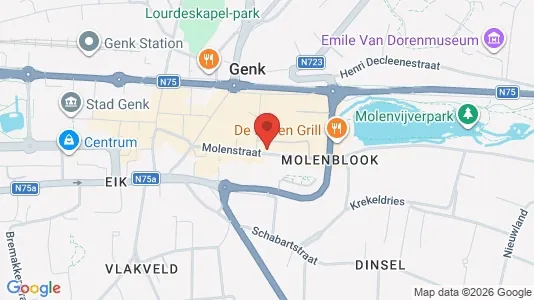 Apartments for rent i Genk - kort over placeringen
