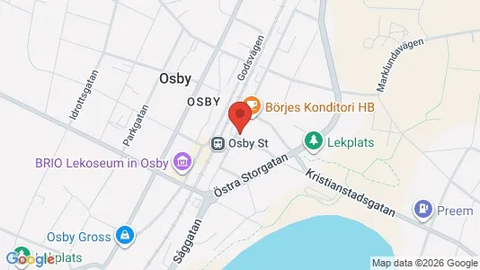 Apartments for rent i Osby - kort over placeringen