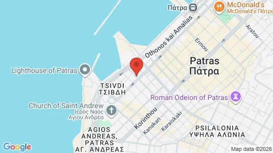 Apartments for rent i Patras - kort over placeringen