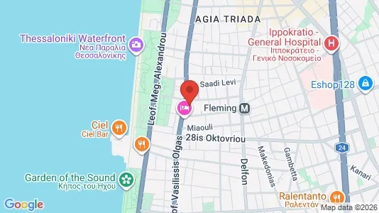 Apartments for rent i Thessaloniki - kort over placeringen