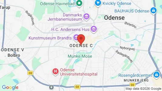 Houses for rent i Odense C - kort over placeringen