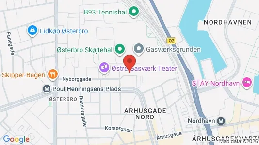 Apartments for rent i Østerbro - kort over placeringen