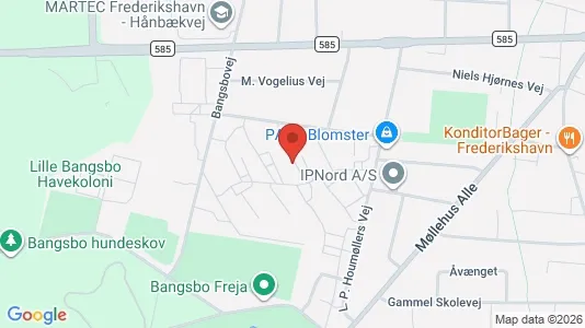 Apartments for rent i Frederikshavn - kort over placeringen