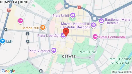 Apartments for rent i Timişoara - kort over placeringen