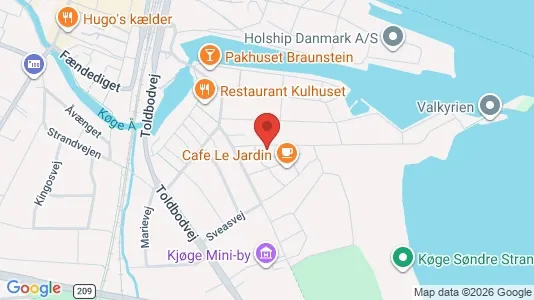 Apartments for rent i Køge - kort over placeringen