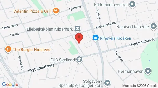 Apartments for rent i Næstved - kort over placeringen