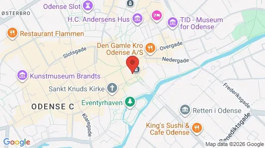 Apartments for rent i Odense C - kort over placeringen