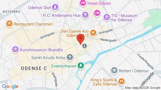 Apartments for rent i Odense C - kort over placeringen