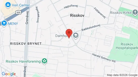 Apartments for rent i Risskov - kort over placeringen