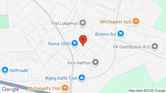 Apartments for rent i Tilst - kort over placeringen
