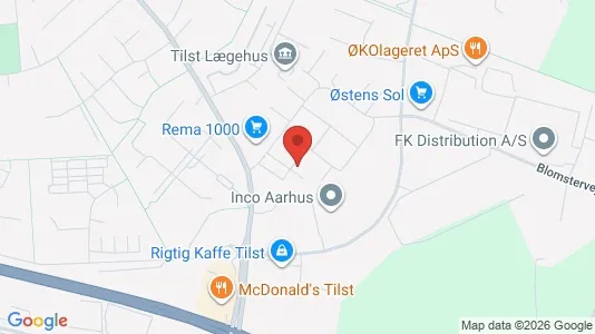 Apartments for rent i Tilst - kort over placeringen