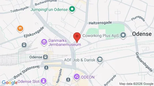 Apartments for rent i Odense C - kort over placeringen