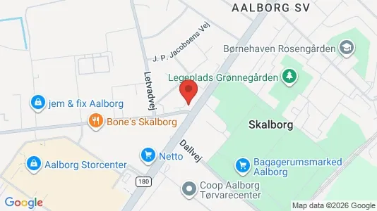 Apartments for rent i Aalborg SV - kort over placeringen