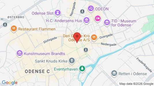 Apartments for rent i Odense C - kort over placeringen
