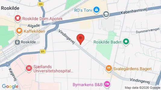 Apartments for rent i Roskilde - kort over placeringen