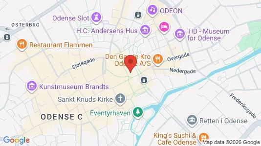 Apartments for rent i Odense C - kort over placeringen