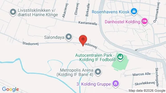 Apartments for rent i Kolding - kort over placeringen
