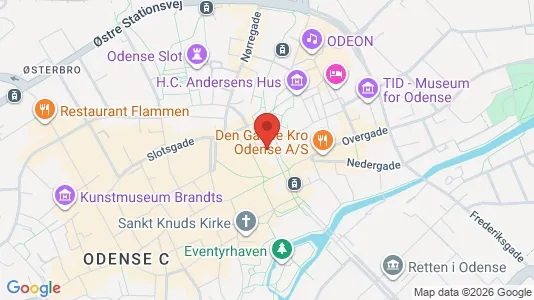 Apartments for rent i Odense C - kort over placeringen