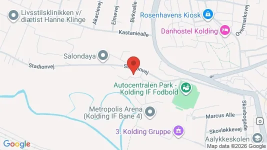 Apartments for rent i Kolding - kort over placeringen