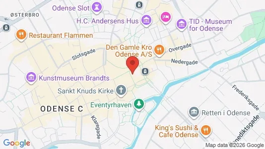 Apartments for rent i Odense C - kort over placeringen