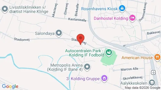 Apartments for rent i Kolding - kort over placeringen