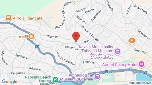 Apartments for rent i Kavala - kort over placeringen
