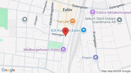 Apartments for rent i Eslöv - kort over placeringen