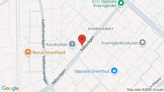 Apartments for rent i Uppsala - kort over placeringen