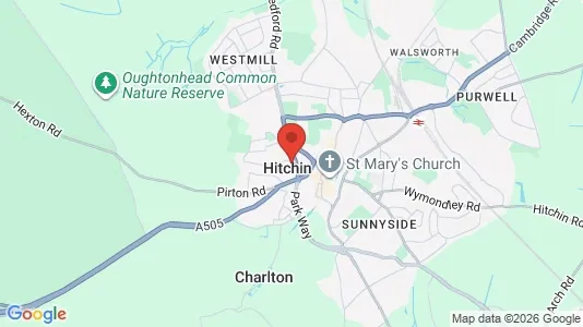 Houses for rent i Hitchin - Hertfordshire - kort over placeringen