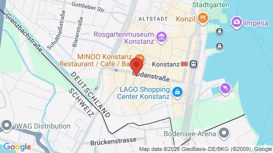 Apartments for rent i Konstanz - kort over placeringen