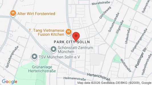 Apartments for rent i Munich Thalkirchen-Obersendling-Forstenried-Fürstenried-Solln - kort over placeringen