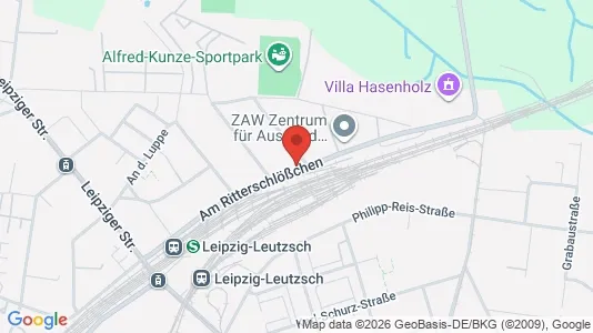 Apartments for rent i Leipzig - kort over placeringen