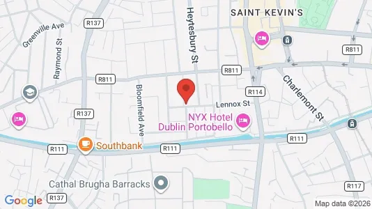 Apartments for rent i Dublin 8 - kort over placeringen