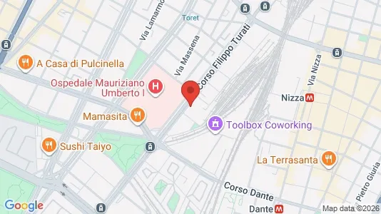 Rooms for rent i Turin - kort over placeringen