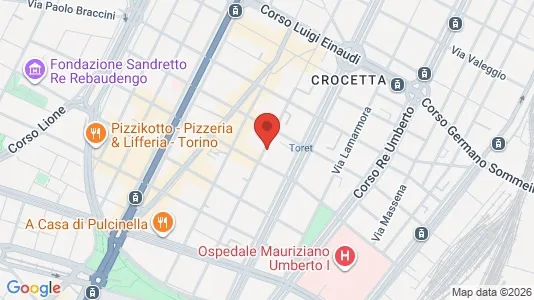 Rooms for rent i Turin - kort over placeringen
