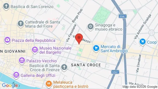 Rooms for rent i Florence - kort over placeringen