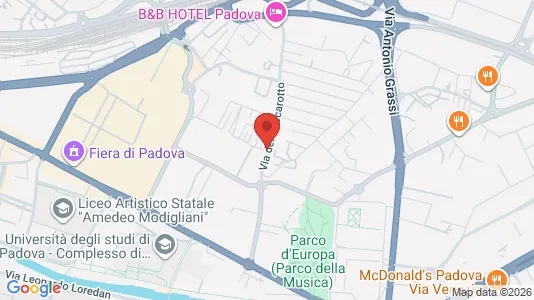 Rooms for rent i Padua - kort over placeringen