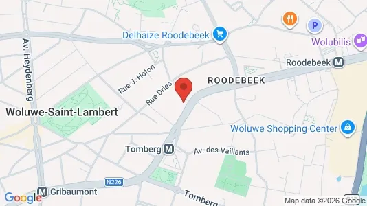 Apartments for rent i Brussels Sint-Lambrechts-Woluwe - kort over placeringen