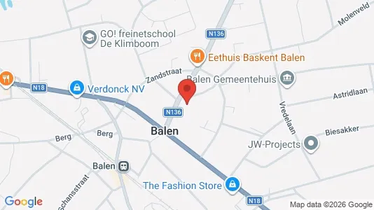 Apartments for rent i Balen - kort over placeringen