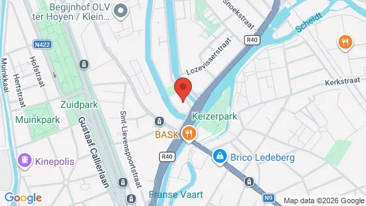 Apartments for rent i Stad Gent - kort over placeringen