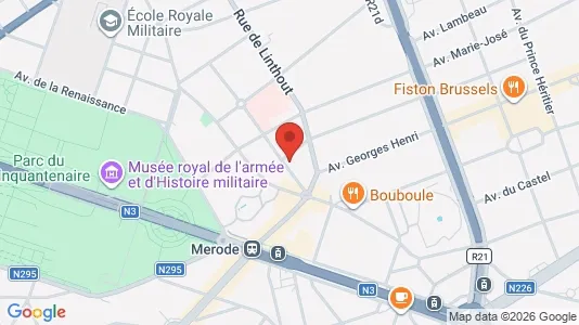 Apartments for rent i Brussels Etterbeek - kort over placeringen