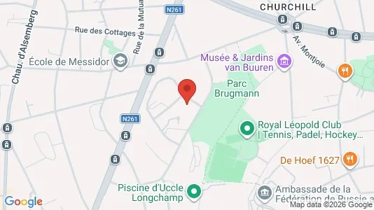 Apartments for rent i Brussels Ukkel - kort over placeringen
