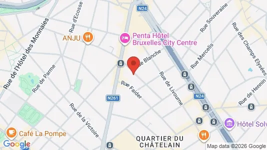 Apartments for rent i Brussels Sint-Gillis - kort over placeringen