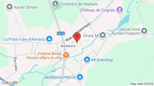 Apartments for rent i Villers-la-Ville - kort over placeringen