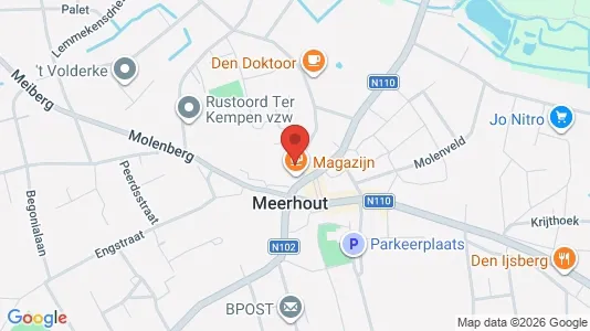 Apartments for rent i Meerhout - kort over placeringen