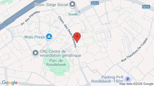 Apartments for rent i Brussels Sint-Lambrechts-Woluwe - kort over placeringen