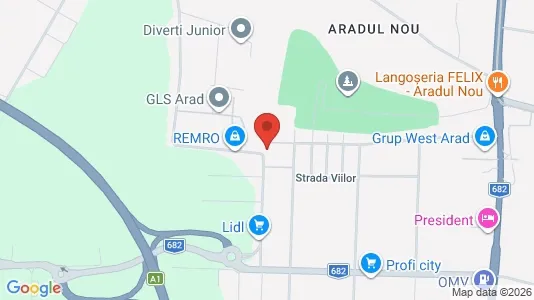 Apartments for rent i Arad - kort over placeringen