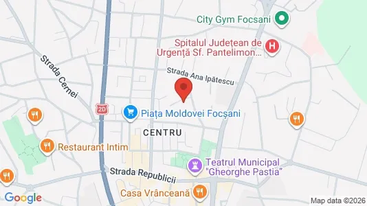 Apartments for rent i Focşani - kort over placeringen