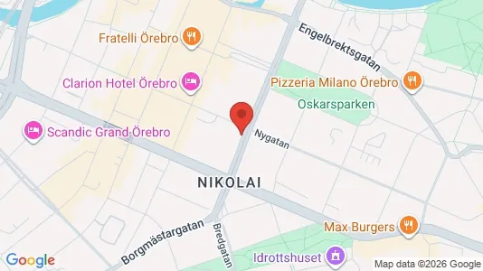Apartments for rent i Örebro - kort over placeringen