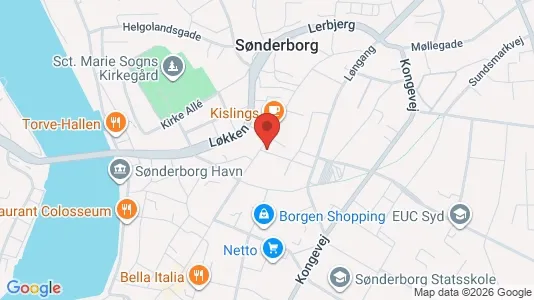 Apartments for rent i Sønderborg - kort over placeringen